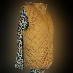 Old Navy Quilted Gold Vest for Women